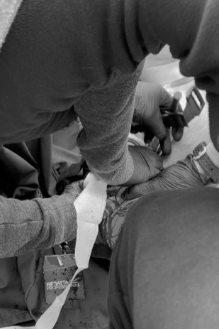 Emergency care responder undertaking training as part of a Recognition of Prior Learning pathway into FREC qualifications