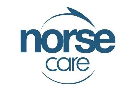 Norse Care logo with a stylized dolphin above the company name.