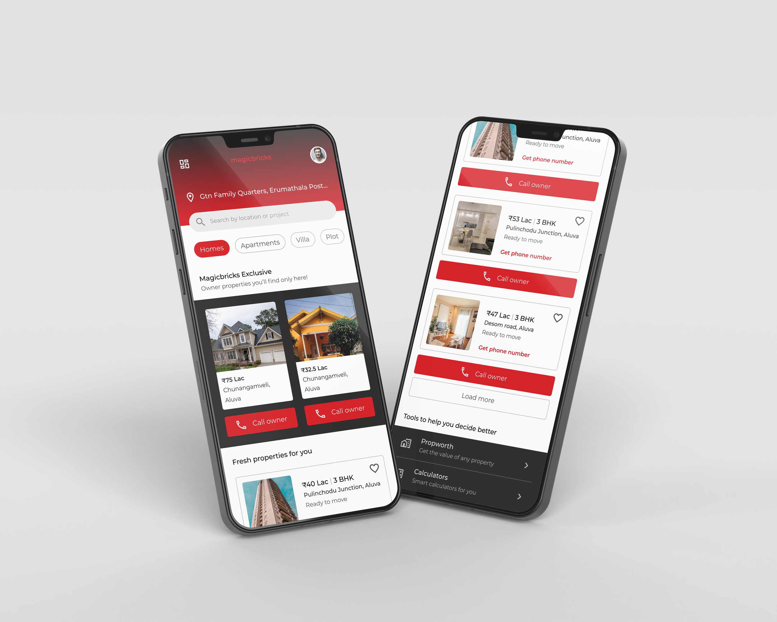 Redesign of Magic Bricks - A Real Estate Application