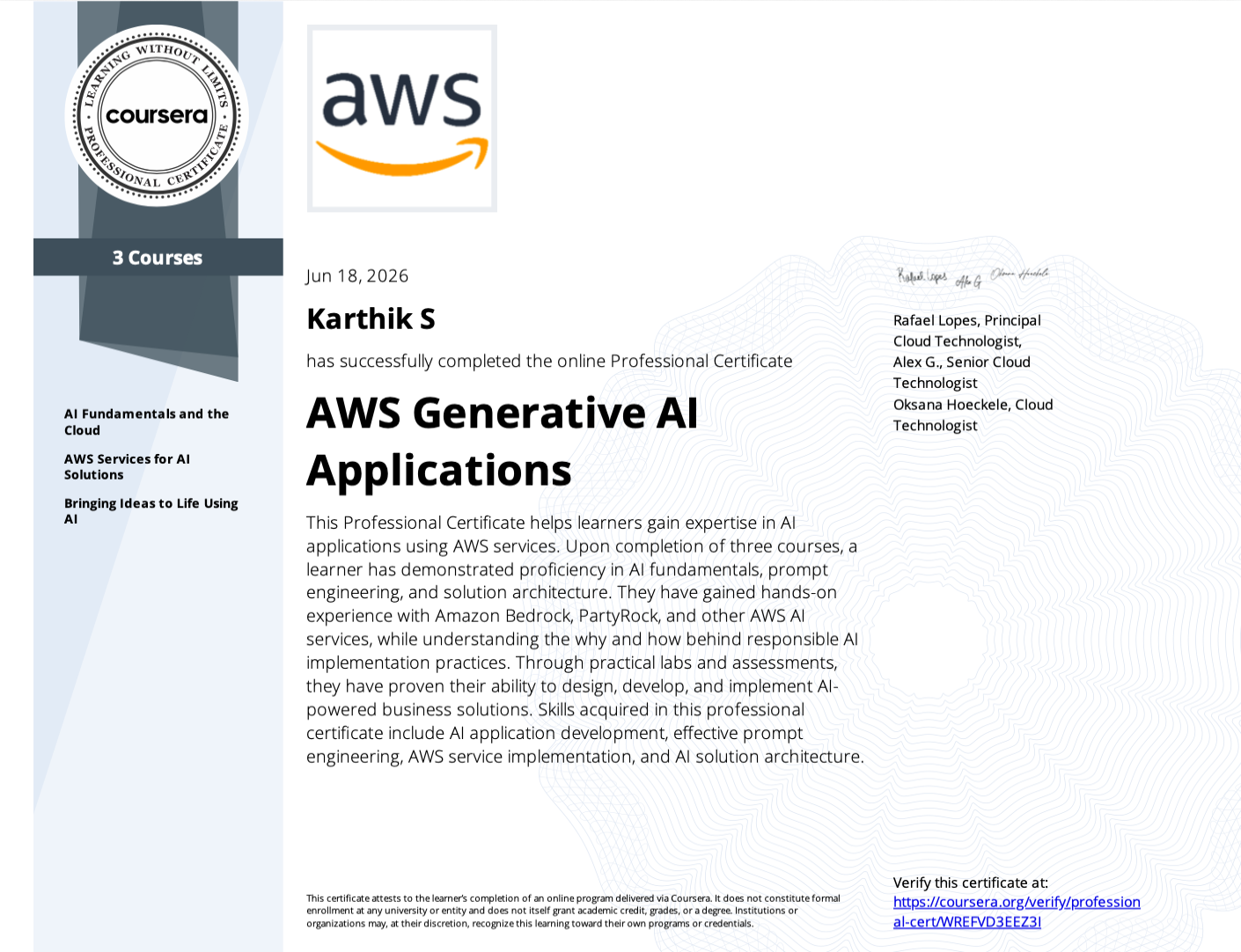 AWS Generative AI Application