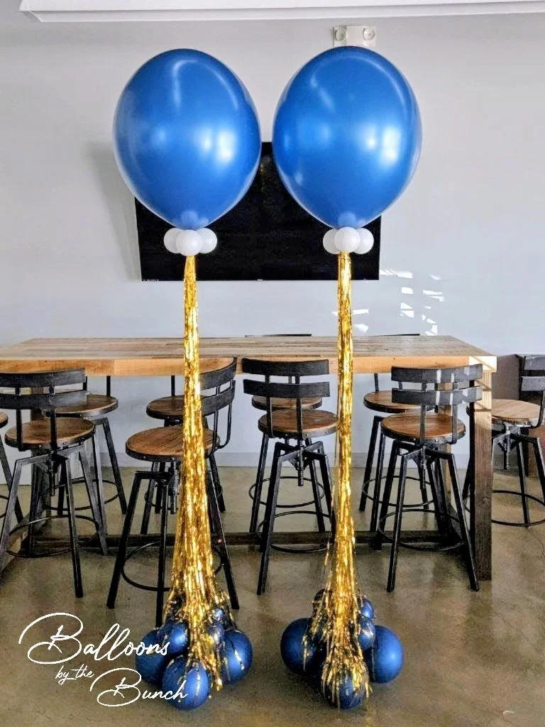 24 inch latex with streamers and decorated weight - $30