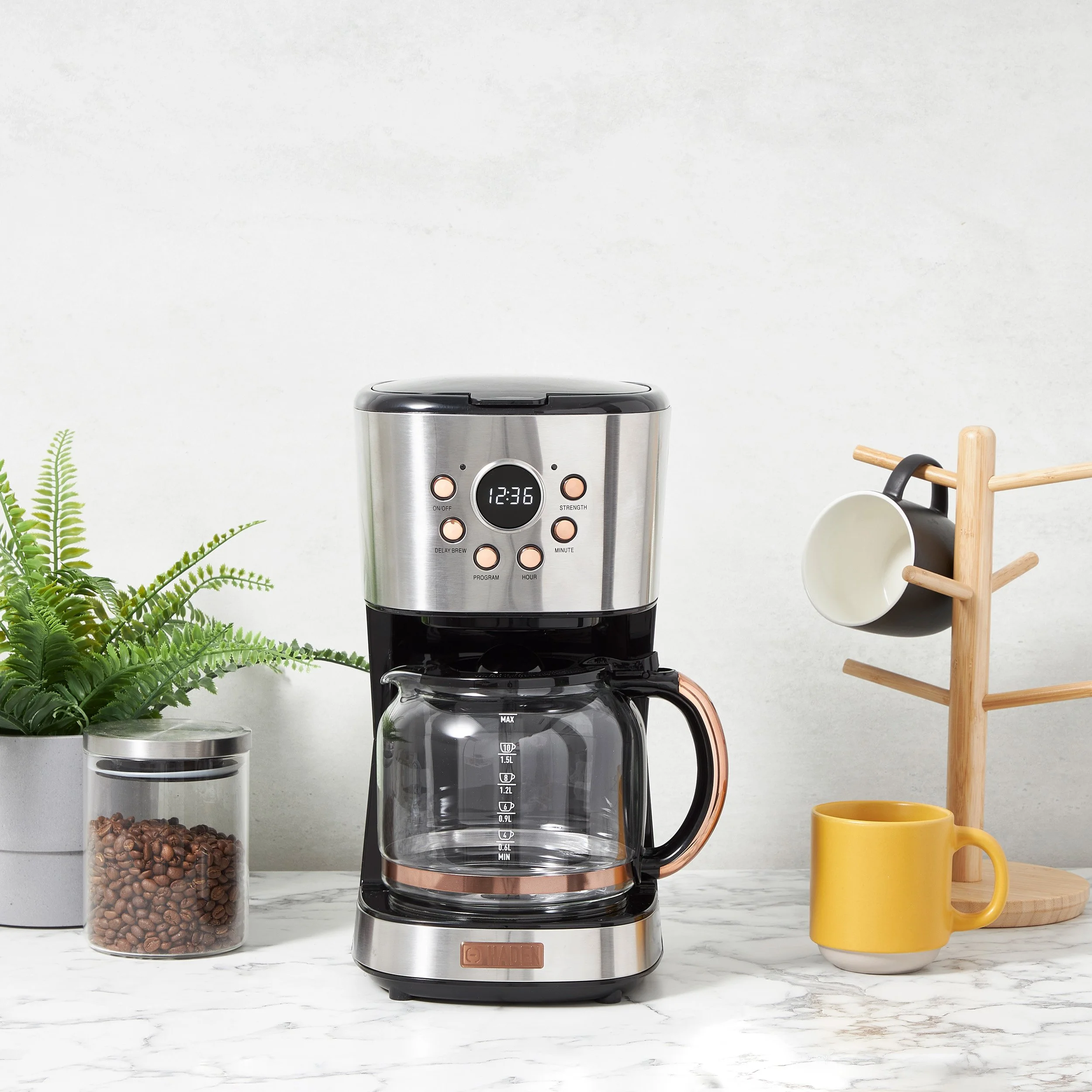 Heritage Programmable Coffee Maker Ivory — Haden Canada