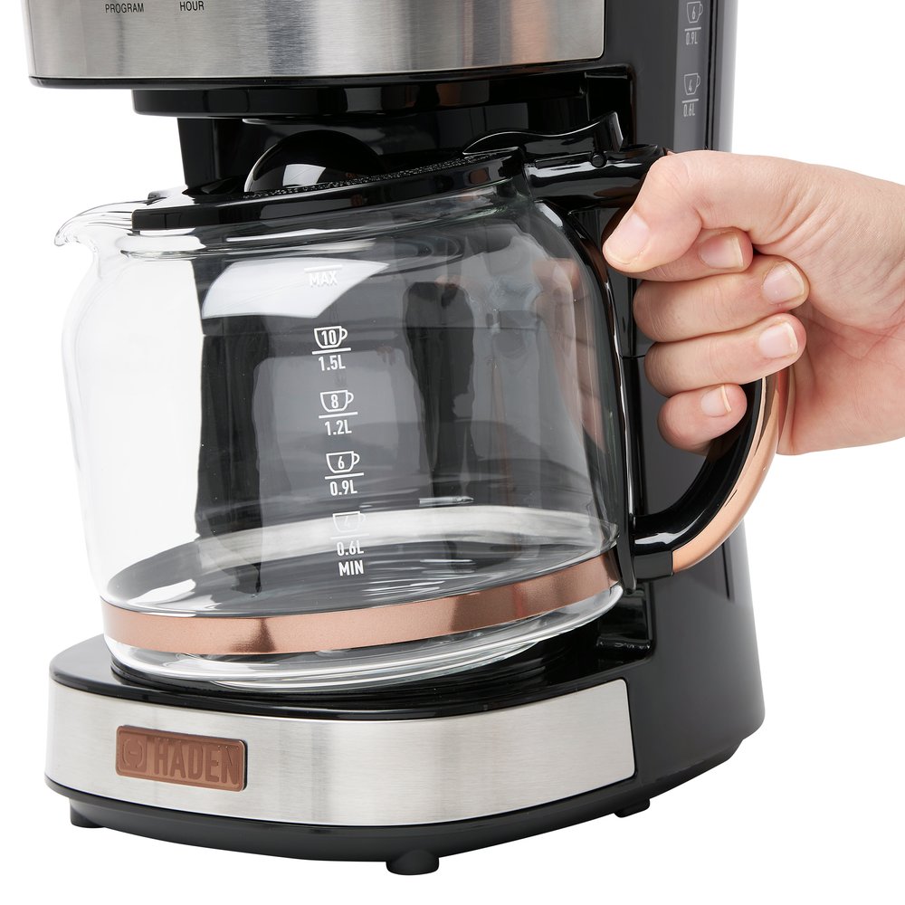 Haden 12-Cup Programmable Coffee Maker, Ivory - 75061