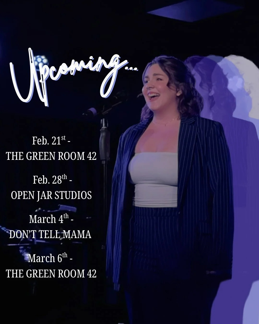 📢📢 See me in the coming weeks!!

&bull;Feb 21st producing w/ @marleebreen!!
&bull;Feb 28th w/ @audaciousowlproductions 
&bull;March 4th w/ @candyheartsproductions 
&bull;March 6th w/ @elevenoclock_productions 

💙