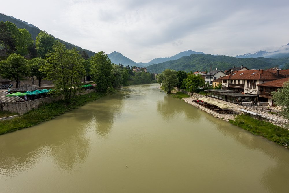 Konjic from the Old Bridge