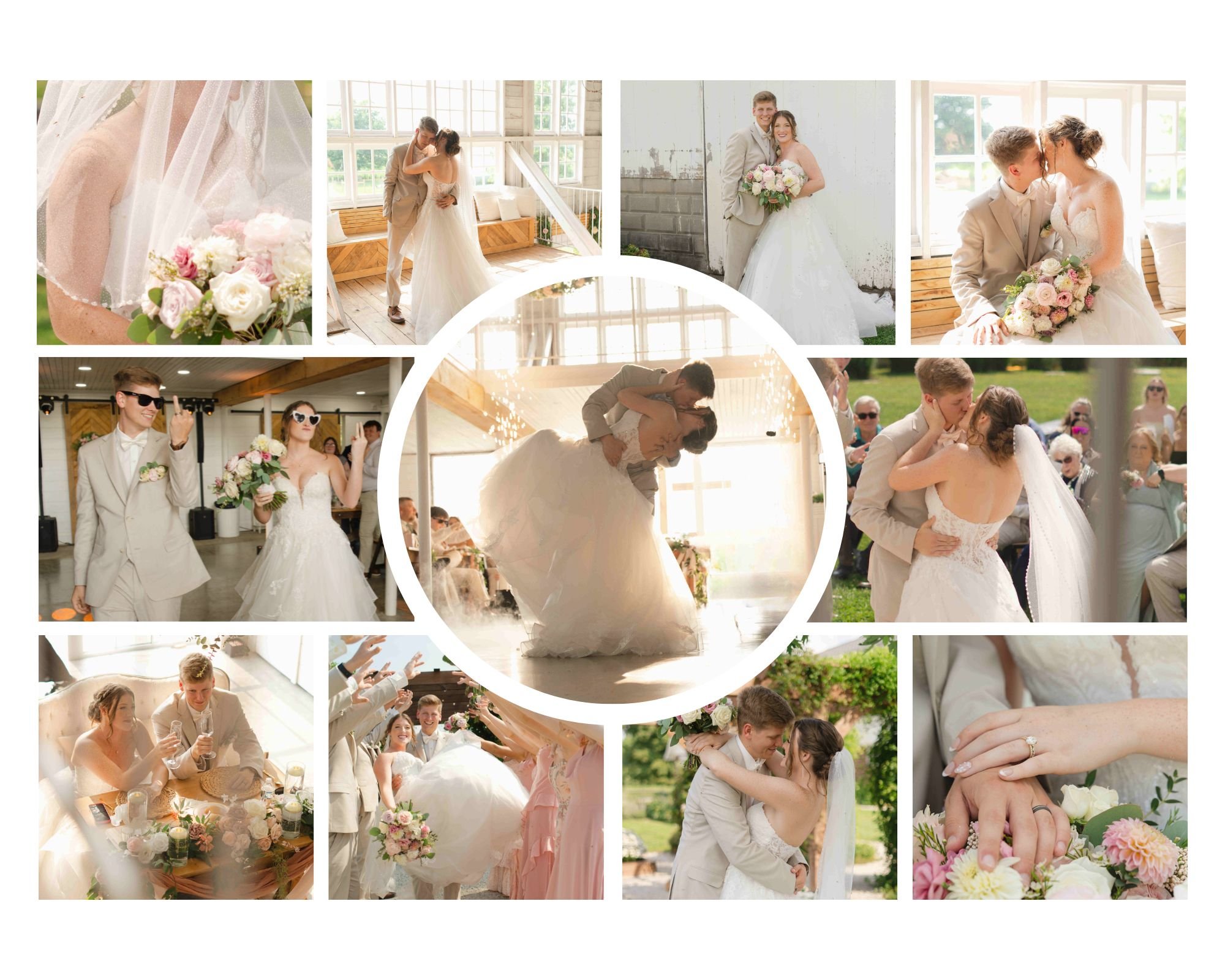 Nate and Malyah’s Blossom Barn Wedding Rooted in Prayer and Surrounded by Family