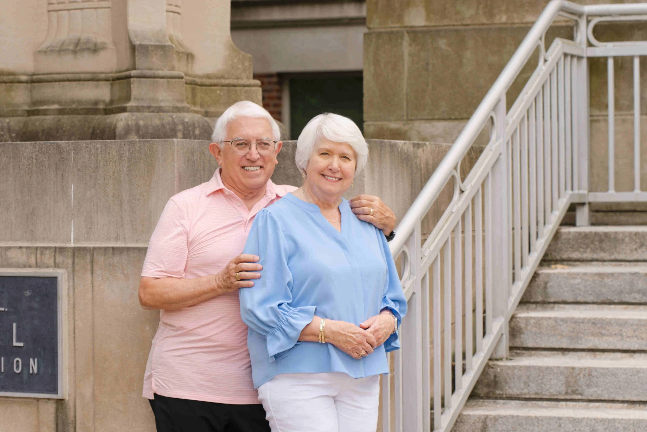 A couple that met in the 1970s while attending Purdue University.  Now they have been married for 56 years!