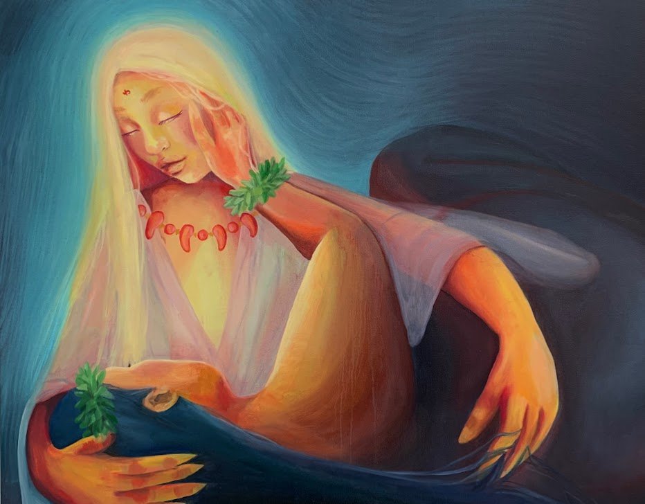 "Heavenly Alarming Women" -
oil on canvas -
30x40 inches -
2022