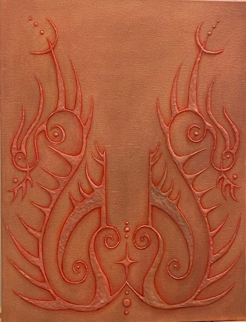 "This Body is Mine" -
oil and glue on canvas -
18x24 inches -
2021