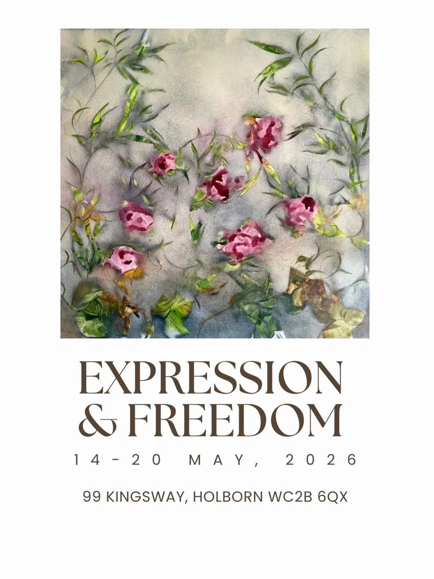 A beautiful new show opening on Thurs 14 May with @art_exhibitions_holborn. Please DM me for the link to the private view on Thurs 6:30-8:30pm. 

#expressionandfreedom #springart #londonartists #londonartscene #floralartistry