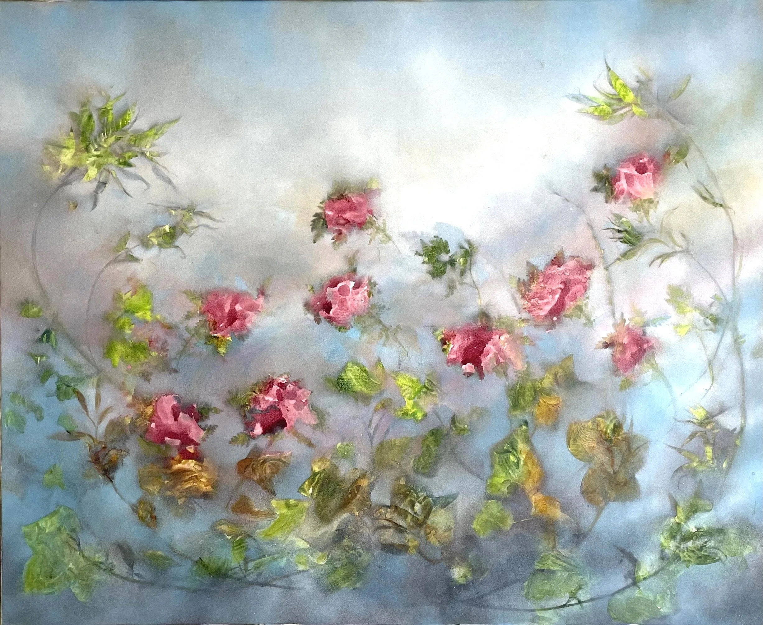 Elizabeth's Garden II, acrylic on canvas, 101x81cms