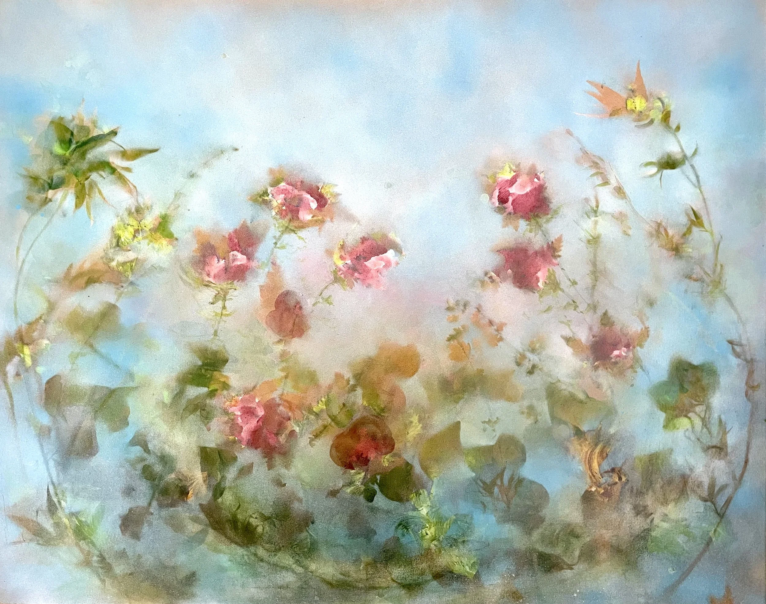 Elizabeth's Garden, acrylic on canvas, 101 x 81cms