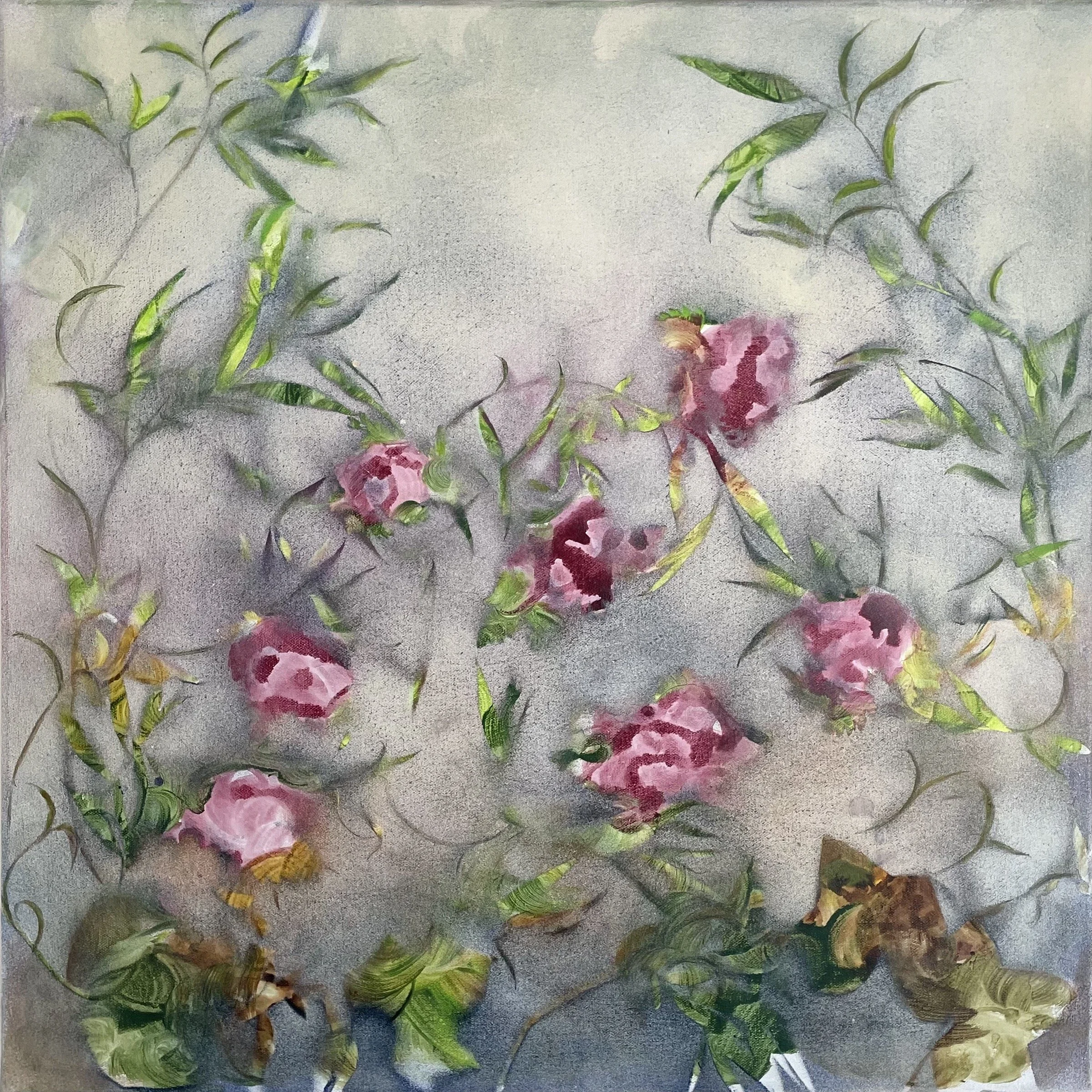 Spring Waltz, acrylic on canvas, 60 x 60cms