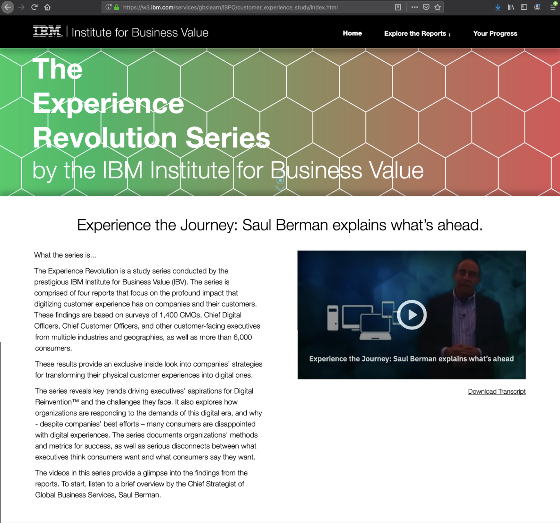 Customer Experience Study