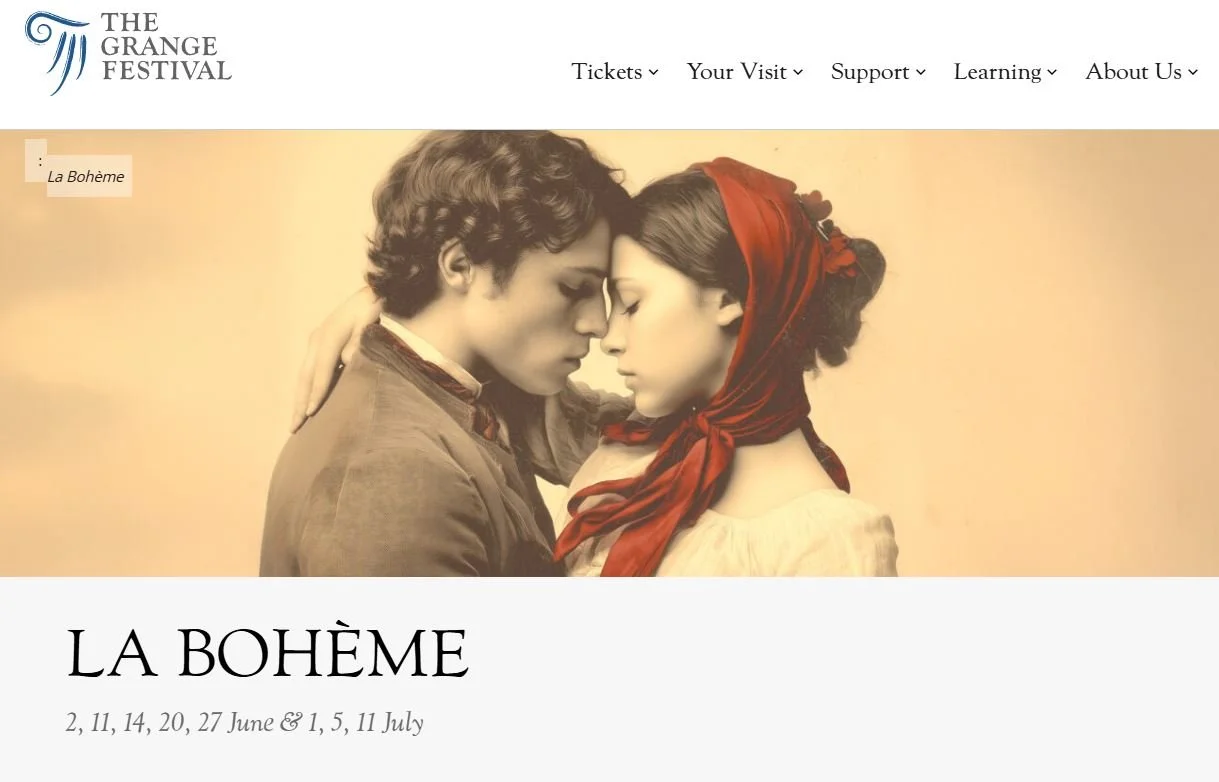 Colline in La bohème at The Grange Festival