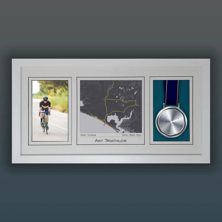 Any - Triathlon Map, Photo & Medal Display Frames - Gifts for ...