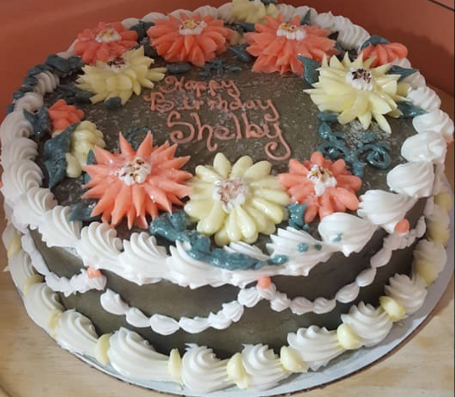Floral on Chocolate