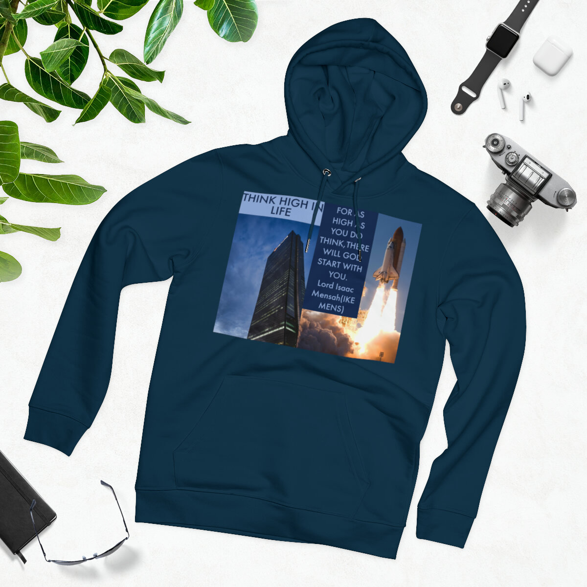 IKE MENS QUOTE Unisex Cruiser Hoodie