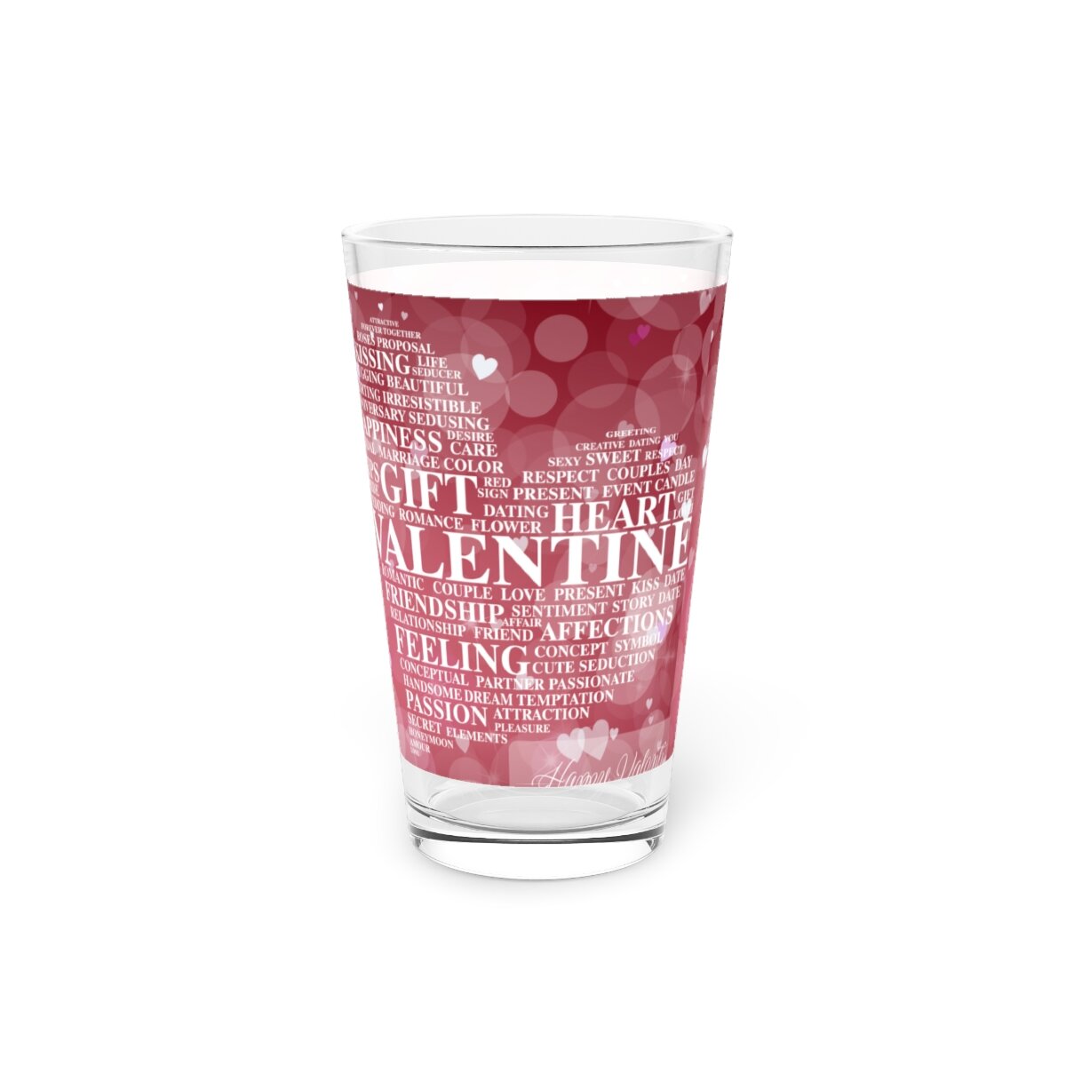 Valentine's Day Pint Glass, 16oz