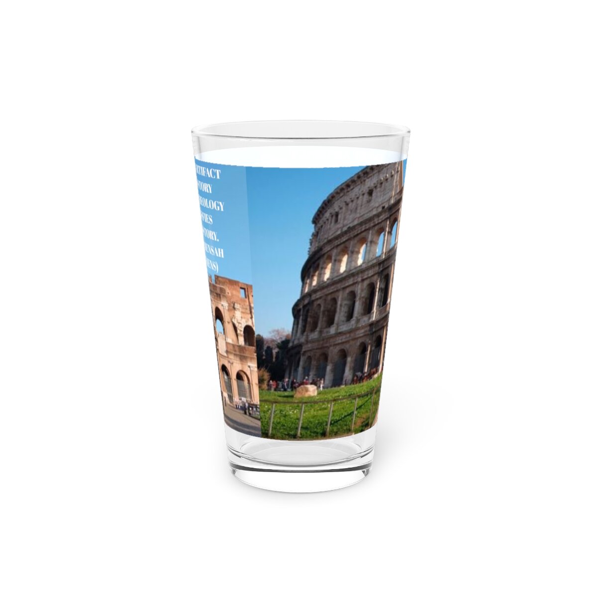 IKE MENS Quote Pint Glass, 16oz