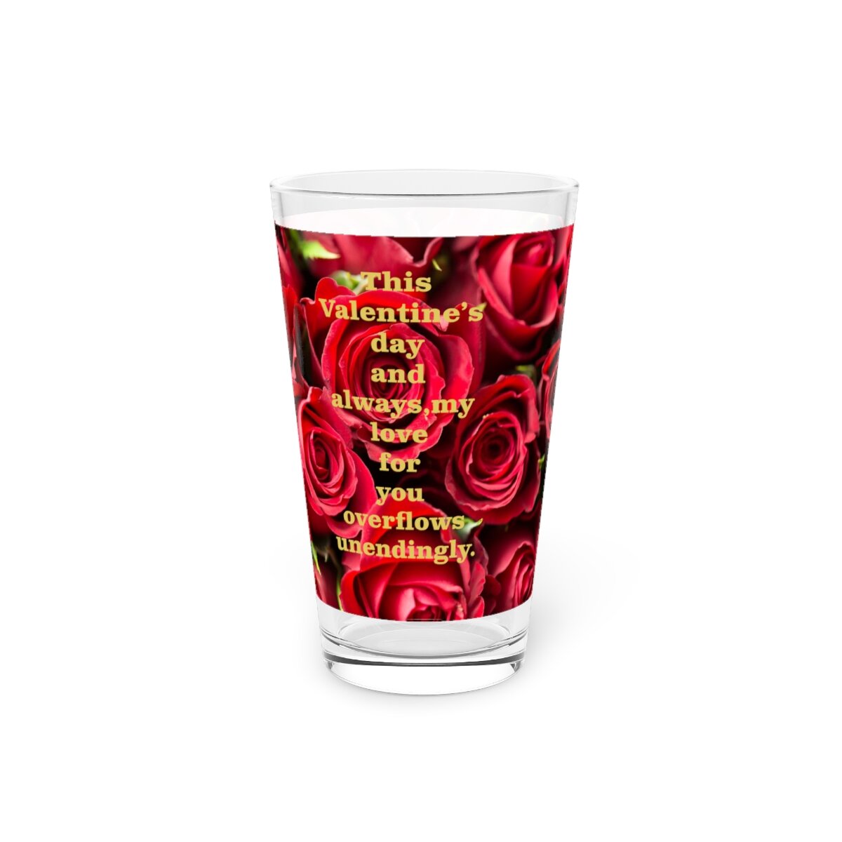 Valentine's Day Pint Glass, 16oz