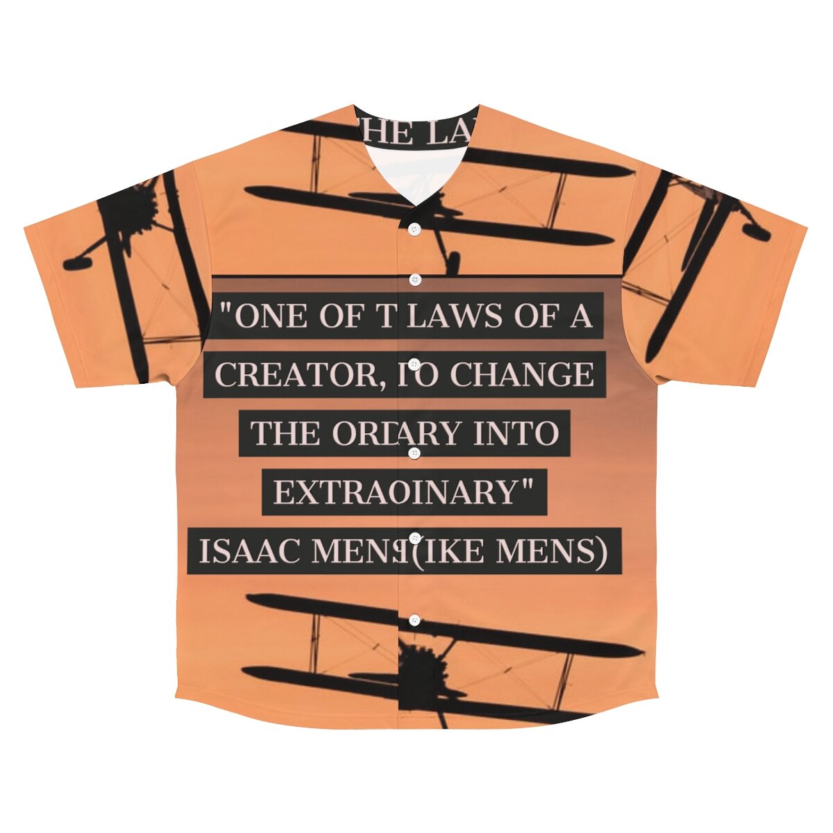 IKE MENS Quote Men's Baseball Jersey