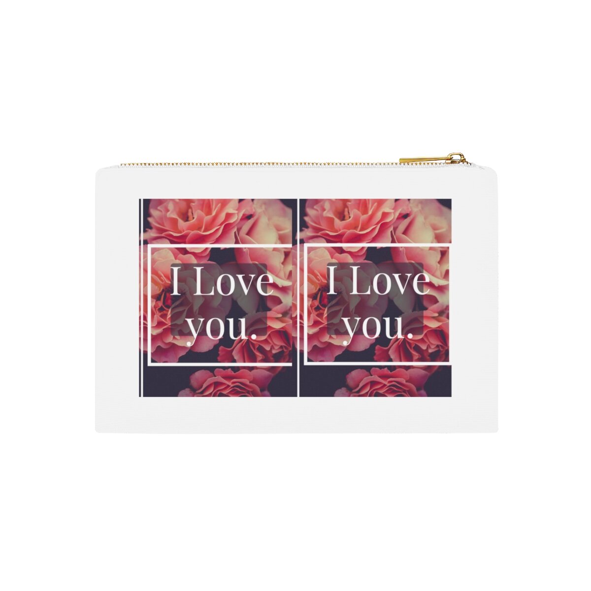 I Love You Cosmetic Bag