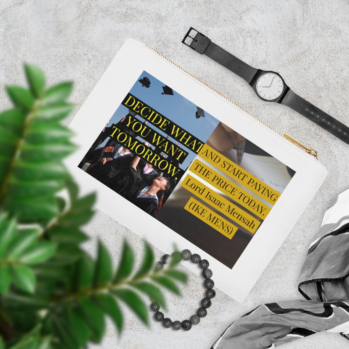 IKE MENS Quote Cosmetic Bag