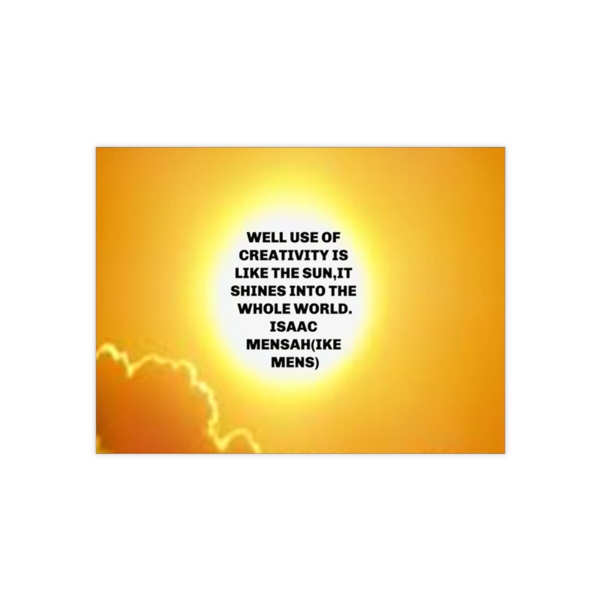 IKE MENS Quote Ceramic Photo Tile