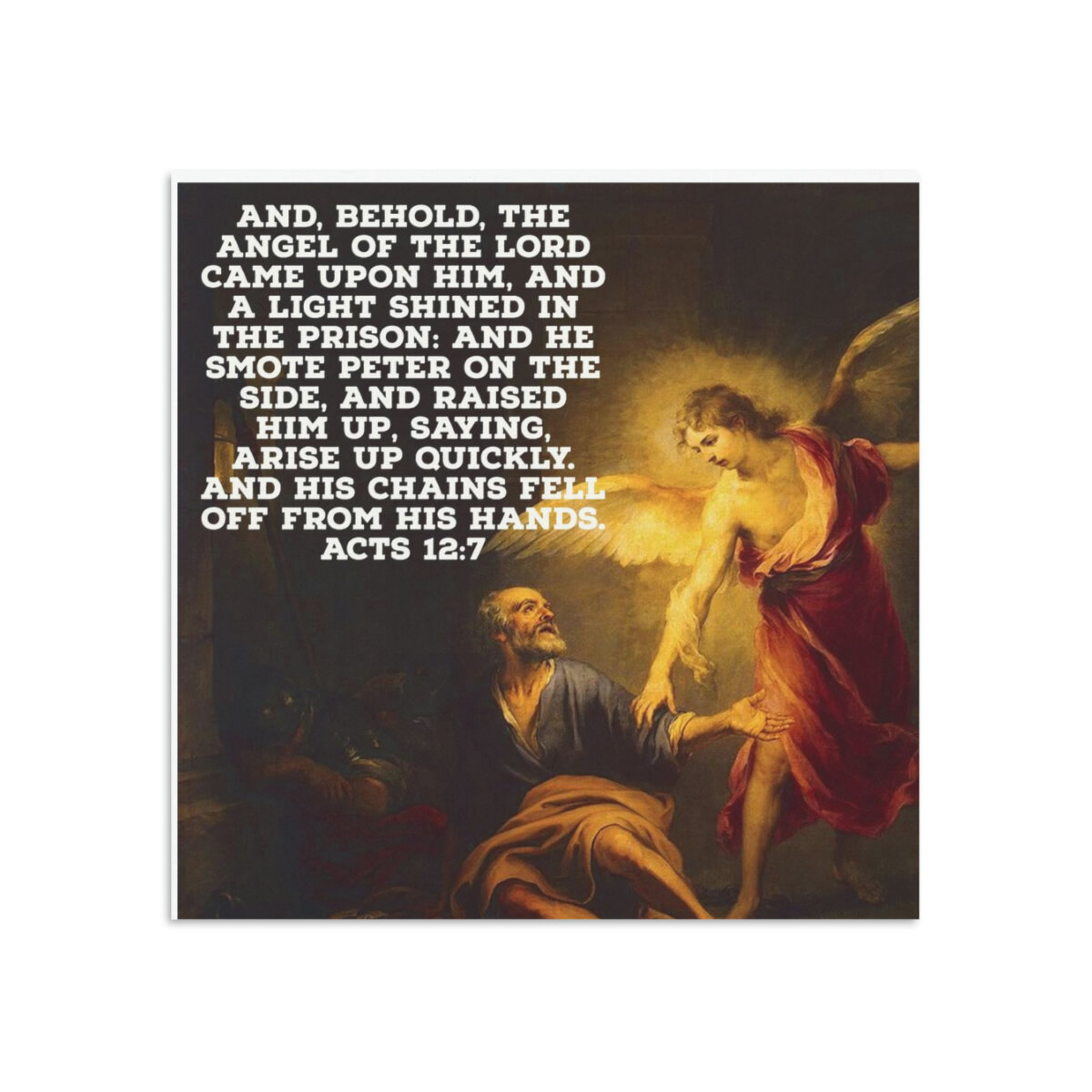 ACTS 12:7 Cross Bead Bracelet