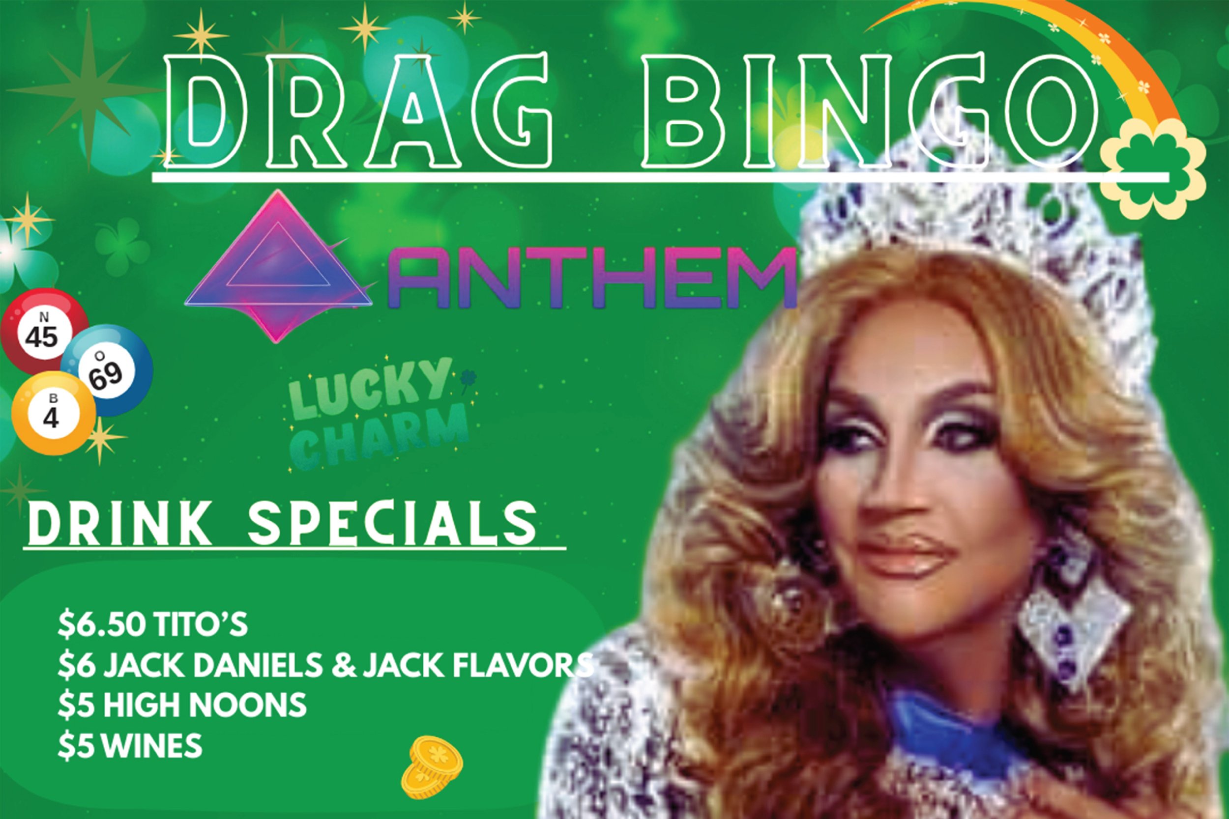 Lucky Charm Drag Queen Bingo at Anthem Orlando