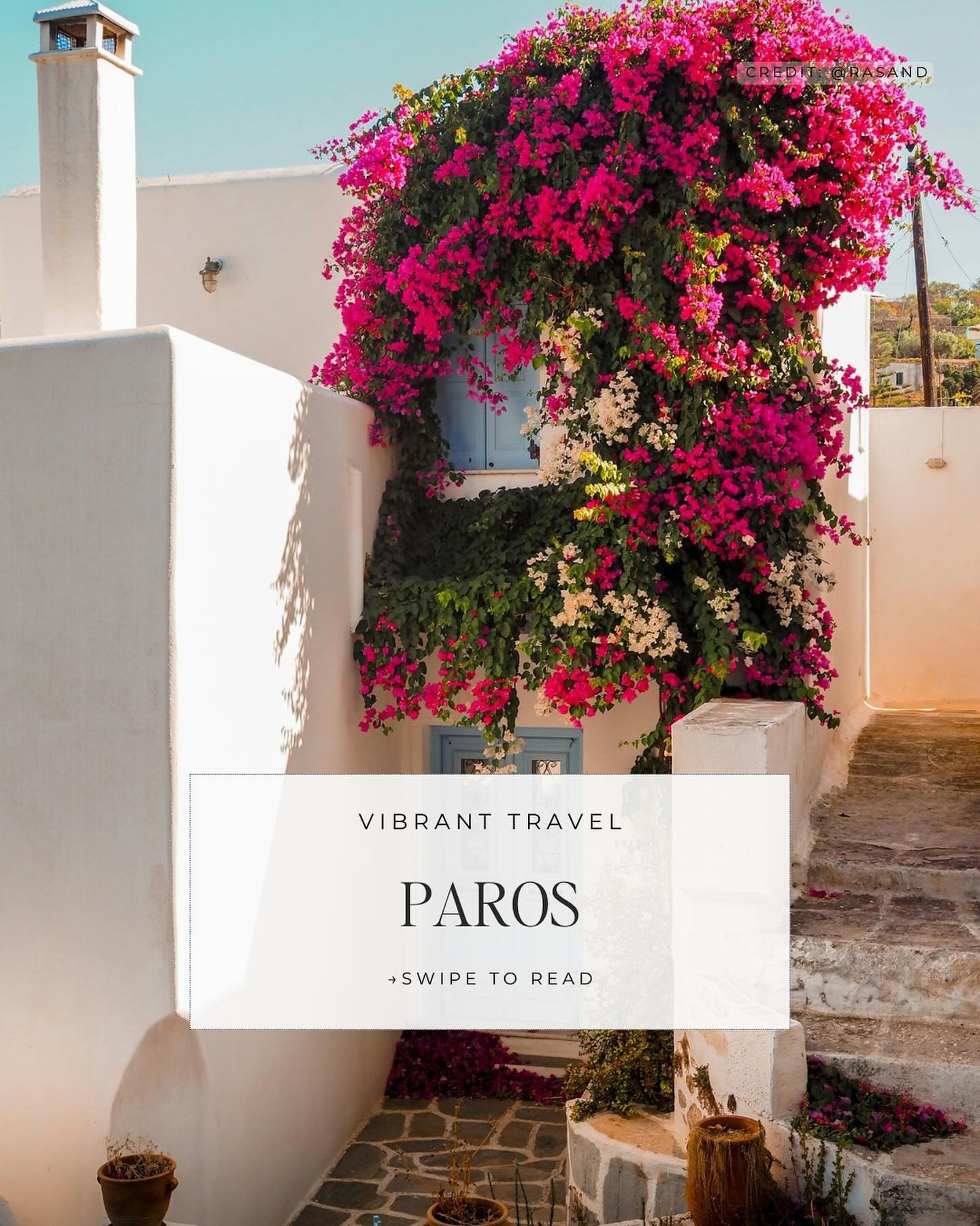 #EuropeanSummer is around the corner and so we&rsquo;re kicking things off with an Insider&rsquo;s Travel Guide to Paros ✨

Paros Island is authentic yet sexy and bustling with great nightlife, beach clubs, shopping and even better food. Just what yo