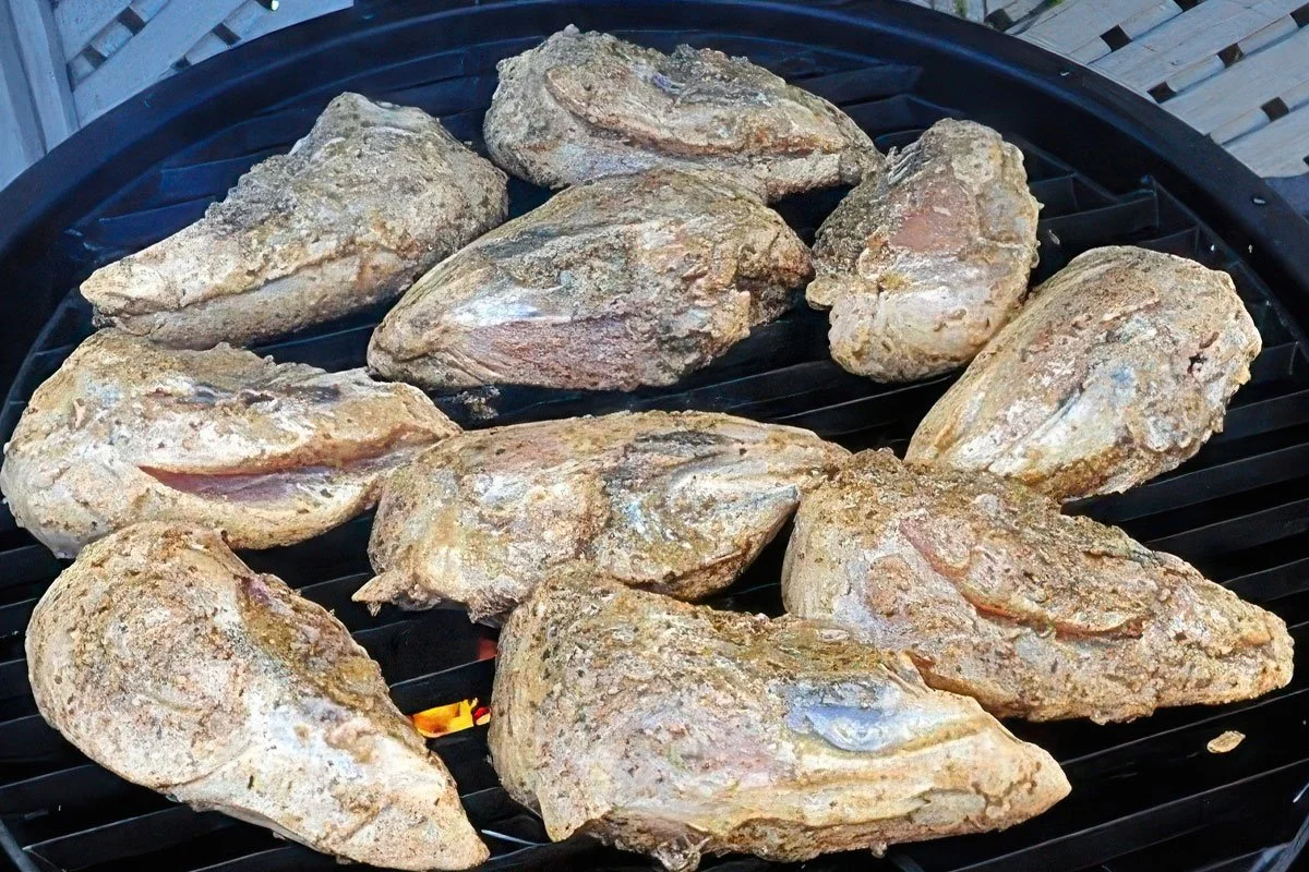 Jerk Chicken fresh on the grill.