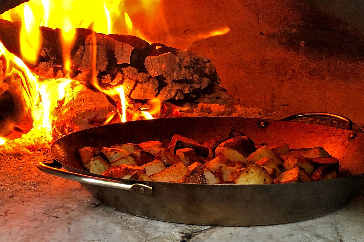 The Best Pans for a Wood Fired Brick Oven (500°F–1000°F+)