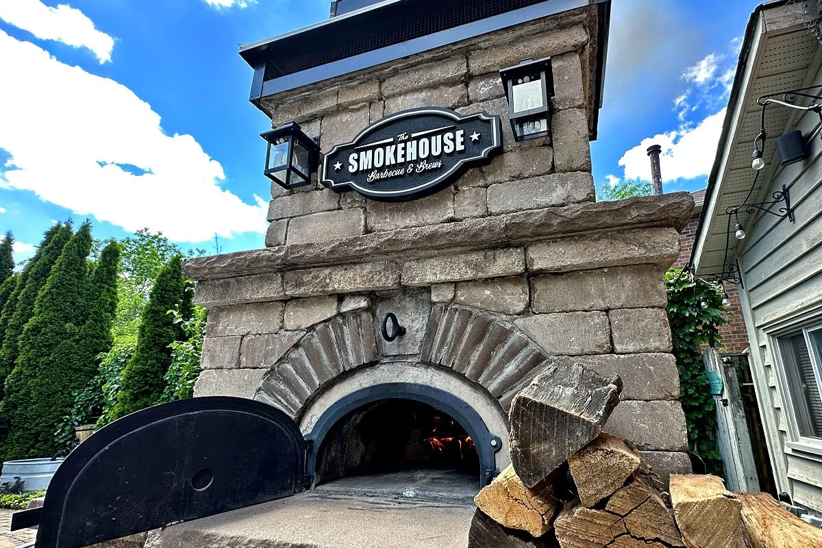 Brick oven by Chef Mike Belobradic.