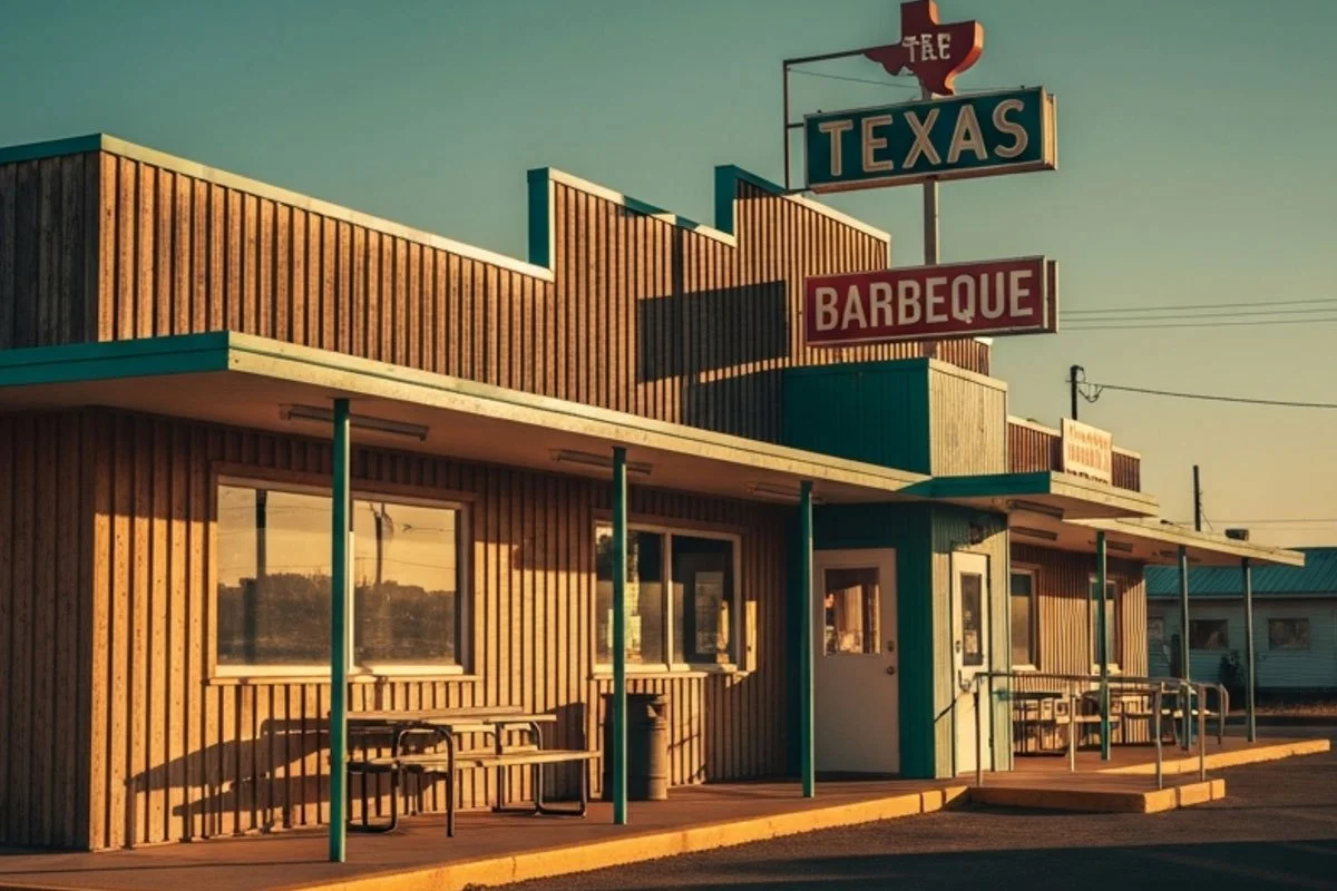 Texas BBQ joint 1990s