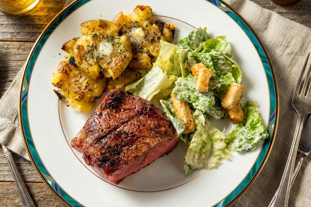 Tomahawk Steak Plated, by Chef Mike Belobradic.