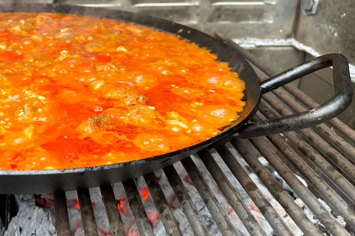 Carbon Steel pan by Made In.