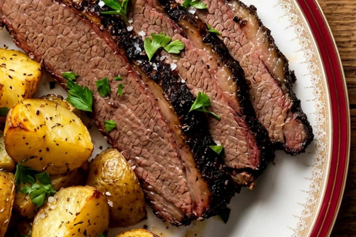 Beef brisket by Mike Belobradic.