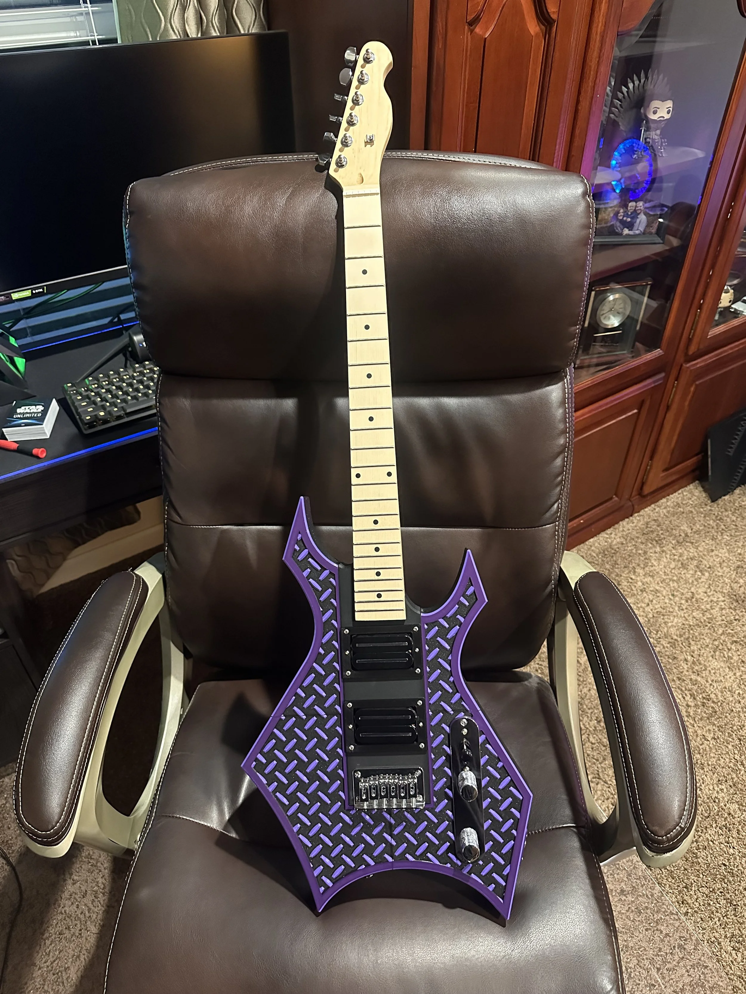 "My son has been playing for two years and wanted something super cool to play on with his band. Here are the two I printed for him. Even put his band logo on the side!!!" - Michael H