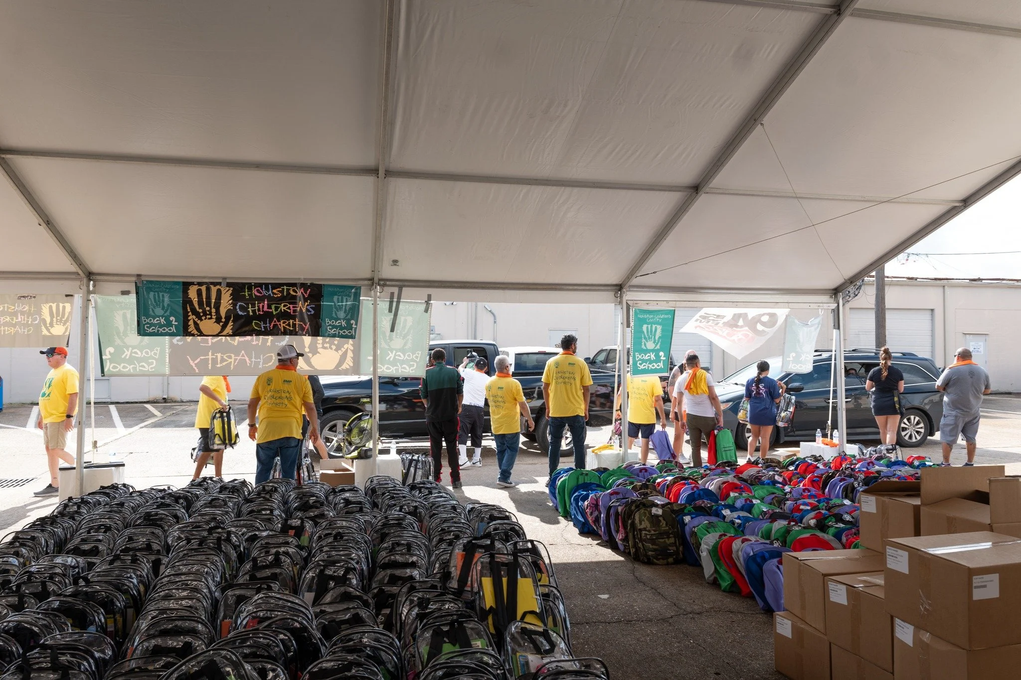 This past weekend&rsquo;s Houston Children's Charity Back2School distribution event was a huge success! With the Houston heat in full force, we were proud to provide tents and fans to help keep things cool and comfortable. Honored to stand alongside 