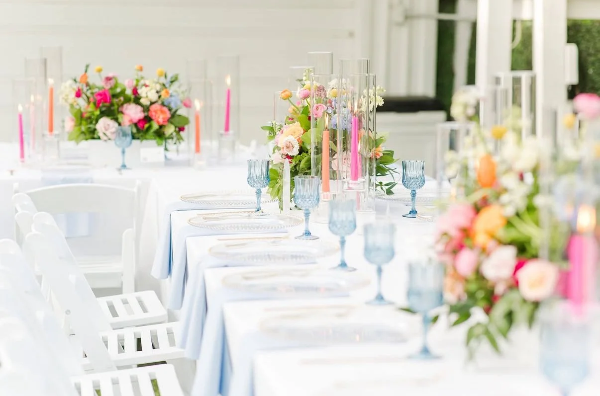 From luxe tablecloths to crisp cloth napkins, our linen collection is always growing. If you have a color or fabric in mind but don&rsquo;t see it on our website, just ask us. We might have it or be able to make it! 😍

View our linens here: https://