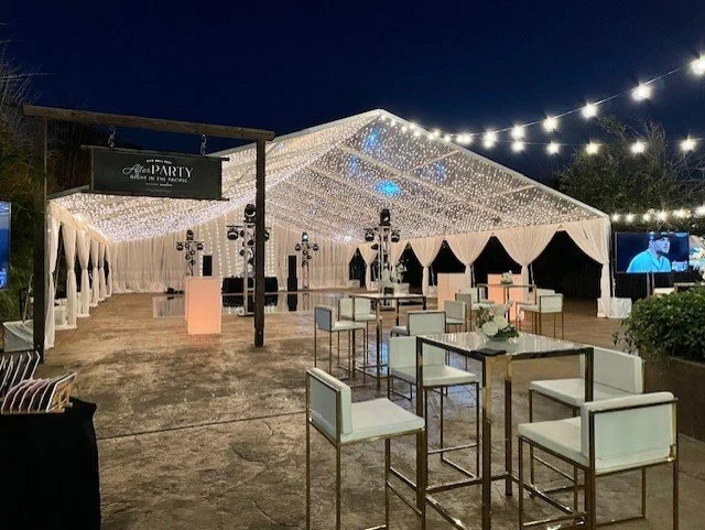 A glowing tent, rows of string lights, and a night full of good energy. There&rsquo;s just something about an open-air evening that makes everything feel a little more magical. 🥳