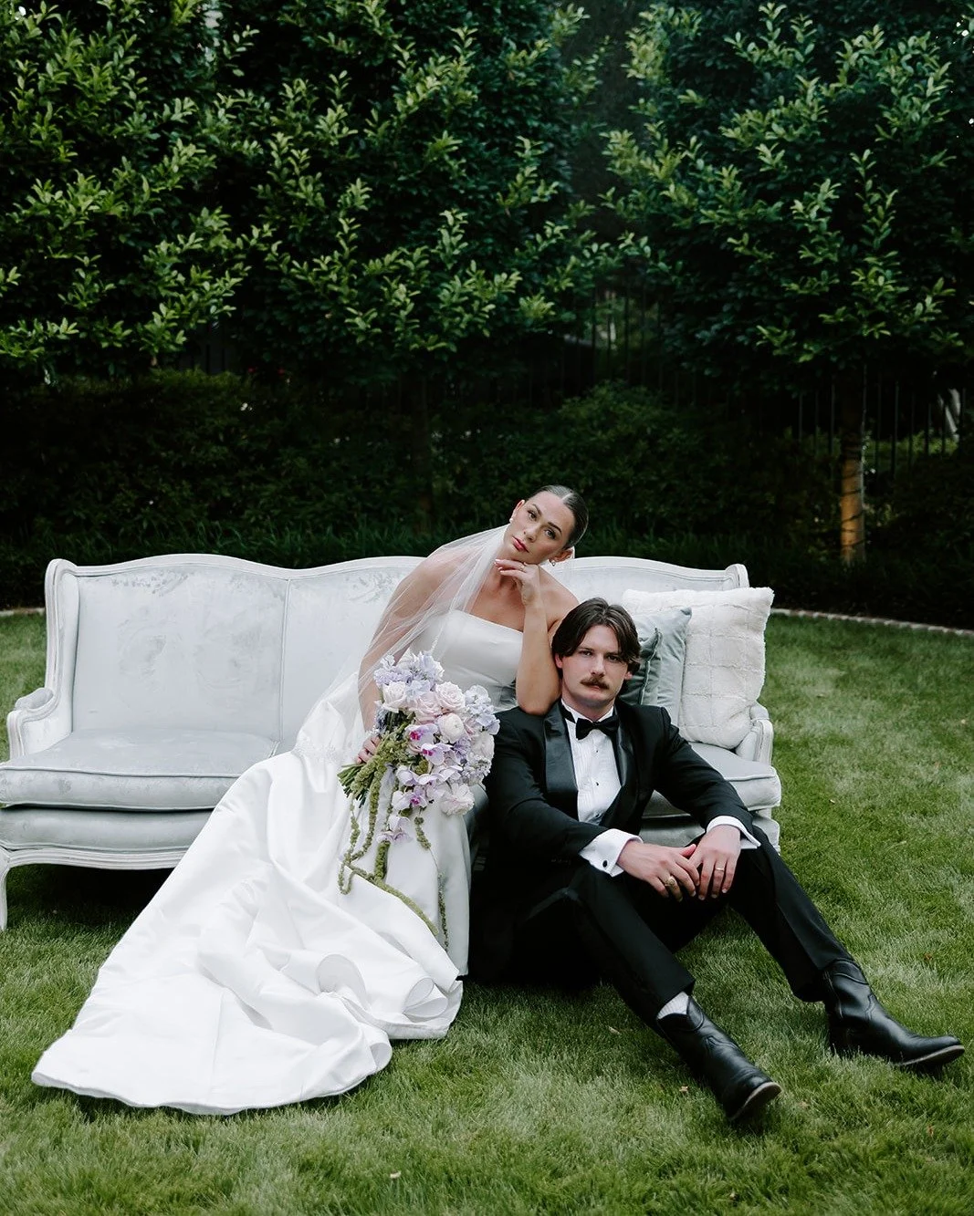 Proof that good things come in pairs&mdash;like this couple and our Andy Sofa. It&rsquo;s the perfect mix of cozy and chic, making it a standout piece for wedding lounges and styled shoots. Available to rent for your big day! 🤍🥳

Rent our Andy sofa