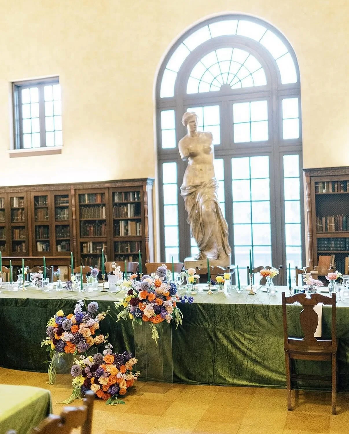 Not your usual wedding venue, but the perfect place for this couple to start their story, surrounded by books, memories, and the promise of every chapter yet to come. To make the day even more special, every guest received a personalized bookmark. We