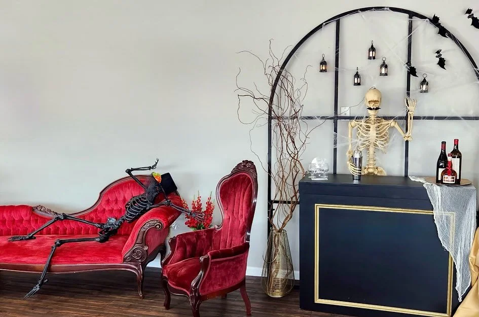 Our showroom has been taken over by two spook-tacular guests today! 💀 They&rsquo;re clearly making themselves right at home.

Happy Halloween from all of us at Any Occasion Tents &amp; Events! 🎃👻