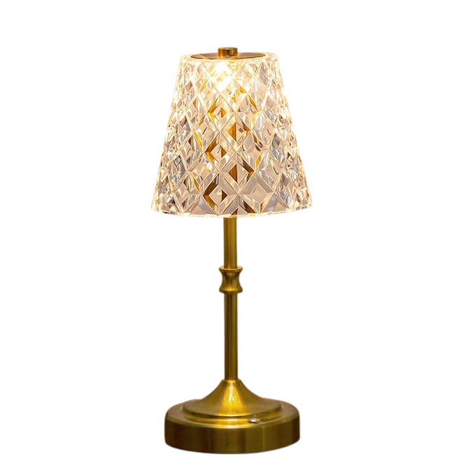 diamond shade gold cocktail cordless lamp rent houston.png