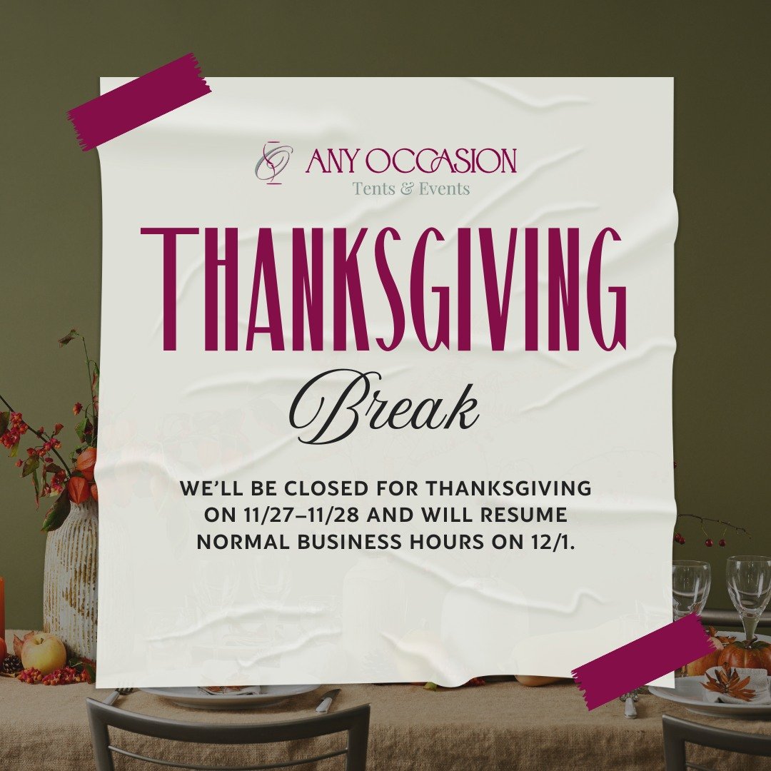 We&rsquo;ll be taking a short Thanksgiving break later this week so our team can enjoy time with their loved ones. 🦃 Our doors will be closed Thursday, 11/27, and Friday, 11/28, but we&rsquo;ll be back Monday, 12/1, ready to celebrate the rest of th