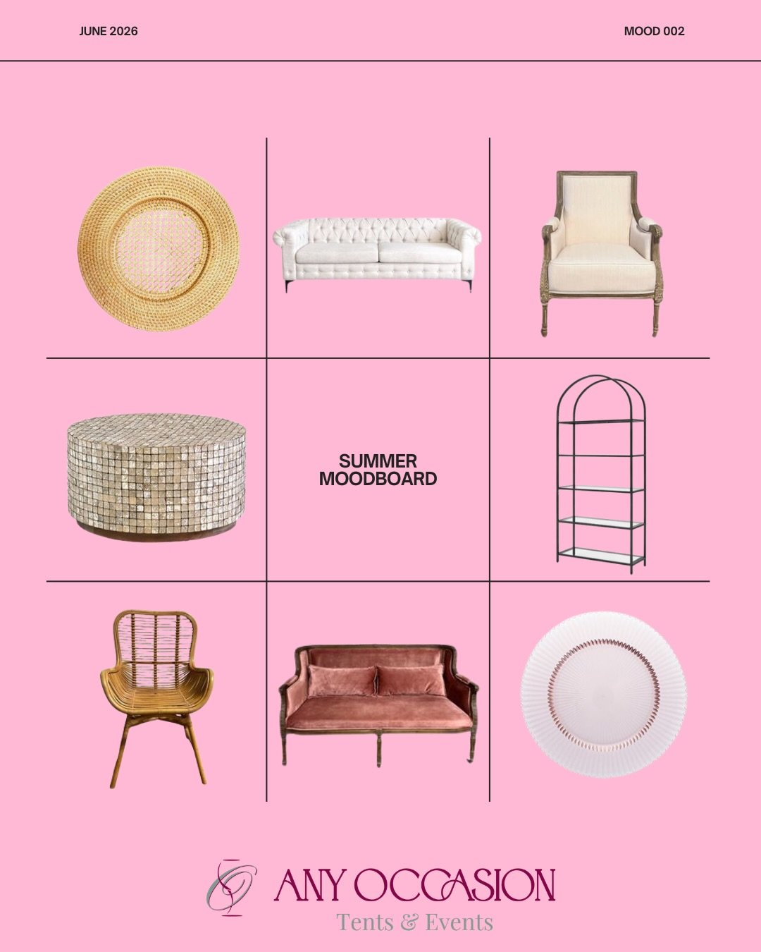 Summer is right around the corner, and we&rsquo;re ready for all the sunny celebrations ahead! ☀️ From fun statement seating and stylish tables to colorful plates and all the perfect finishing touches, we&rsquo;ve got every detail covered for your ne