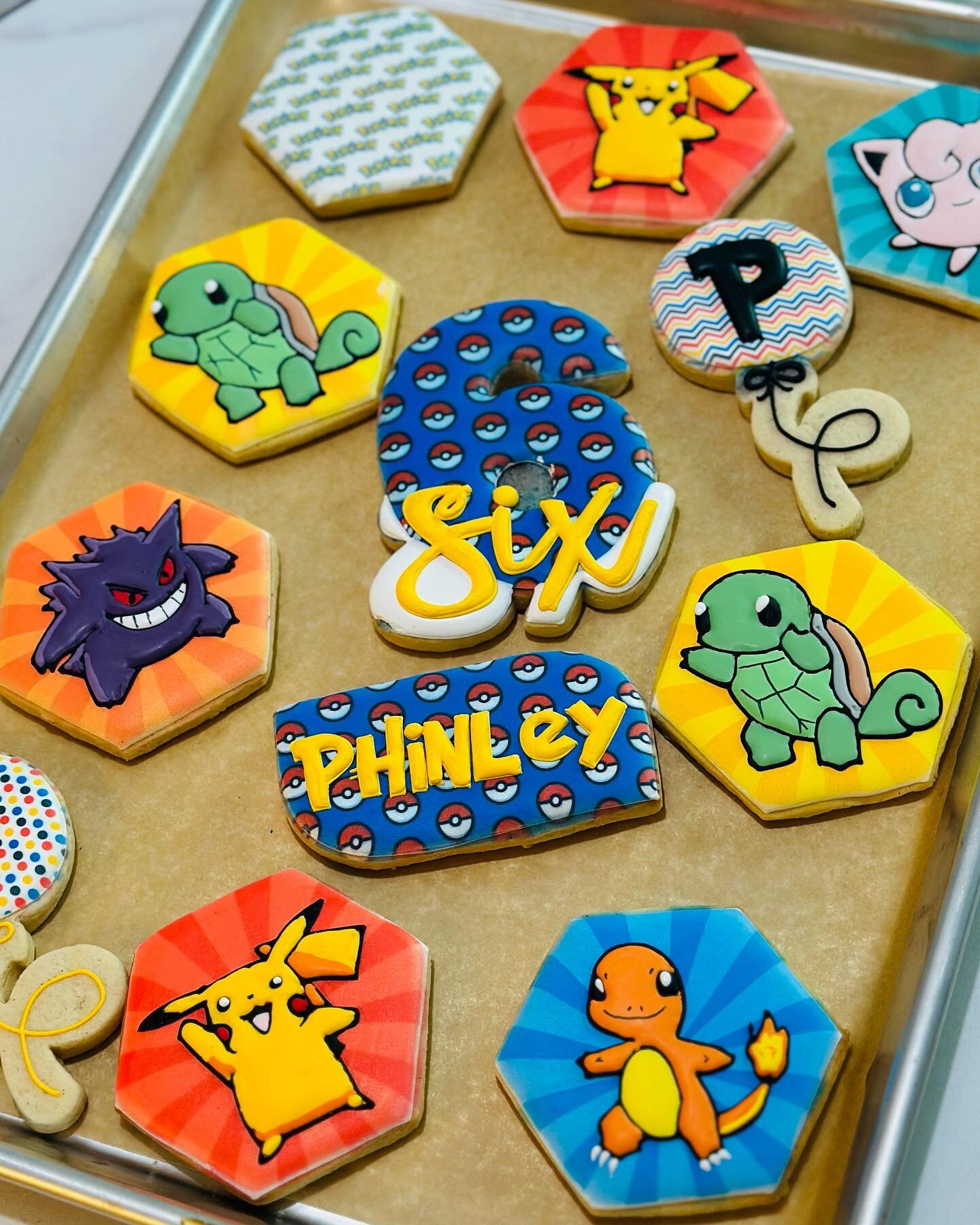 Happy 6th birthday, Phinley! These Japanese media franchise inspired cookies were so fun to make! Being able to print vibrant backgrounds to work on makes decorating so much easier. #SugarCookies #Homemade #RoyalIcing #CustomCookies #HandDecoratedCoo